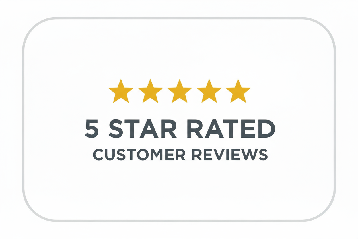 5 Star Rated Customer Reviews