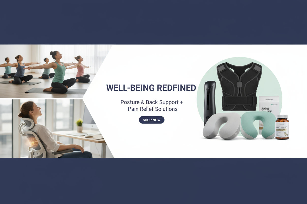 Posture and Pain Relief Banner